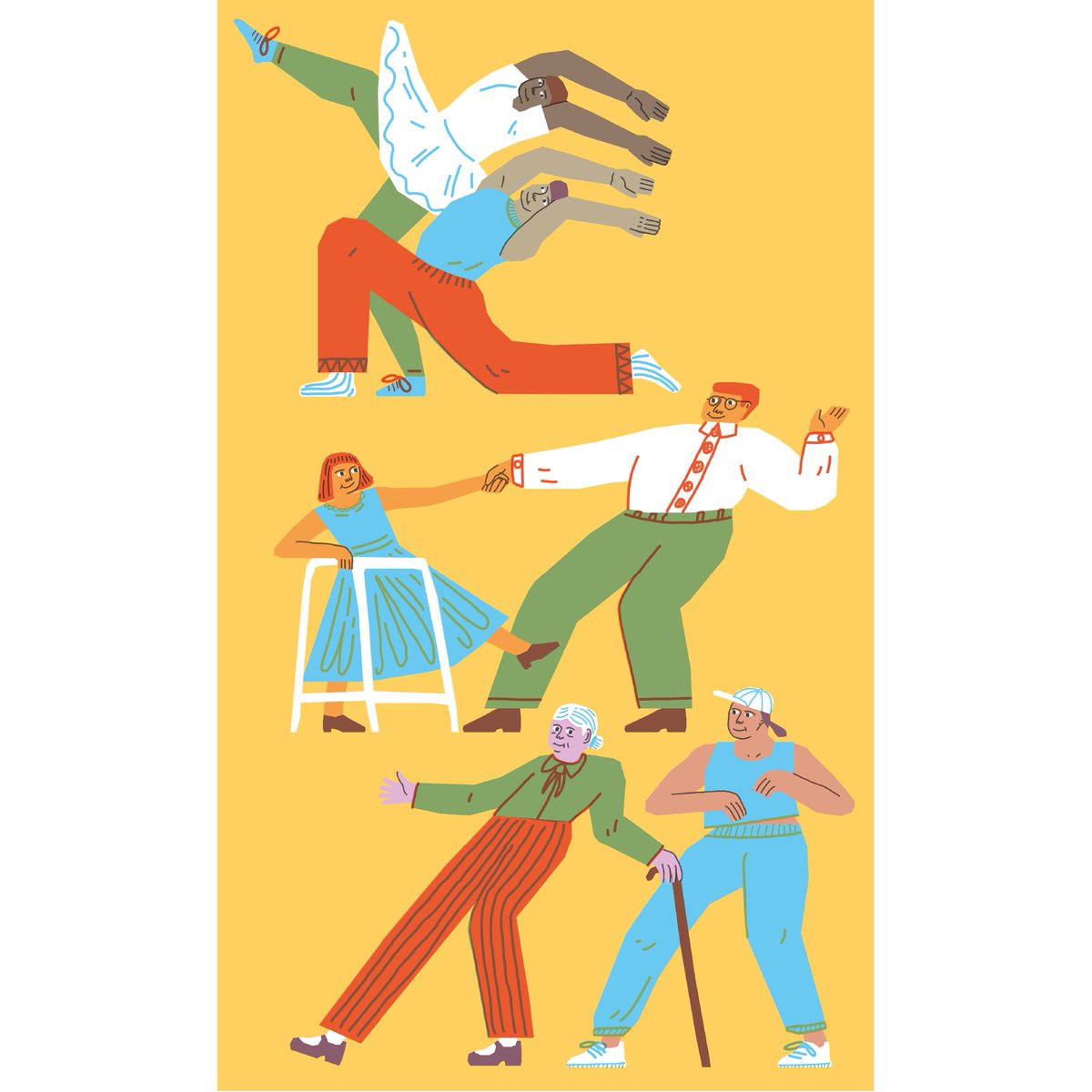benji_spence's tweet photo. I've made the risky New Years Resolution to be more active on twitter this year, thought I'd start I'd start off by sharing some of the fun work I did in 2022. Many thanks to @wpmagazine @dancecity @StirToAction and @7Stories  for commissioning these! https://t.co/xdq4aJaoTb