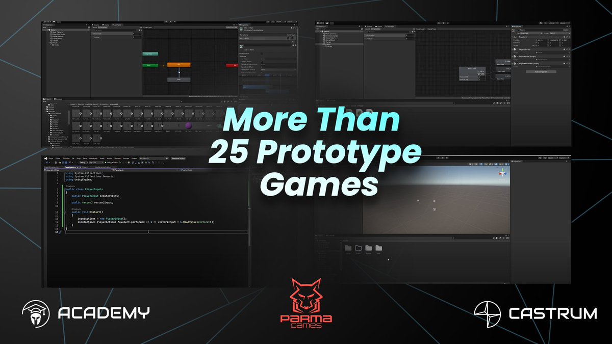 castrumacademy's tweet photo. Castrum Academy is proud to announce that we have built more than 25 prototype games in Castrum Academy. Our young students are still improving themselves to become strong.
@castrumacademy @ParmaGames 
#gamedev #blockchaindeveloper #Blockchaingames #Web3Gaming https://t.co/2KOh052n2q
