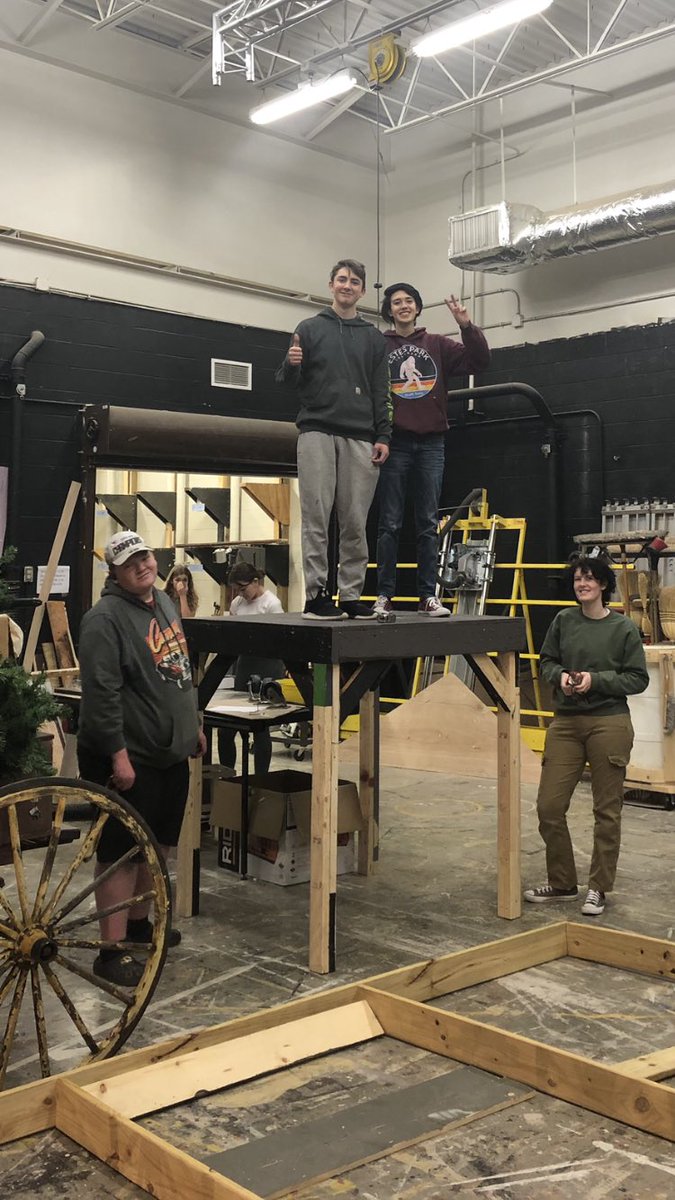 The platform group beat the stair group, so they’ll be up there for a while.