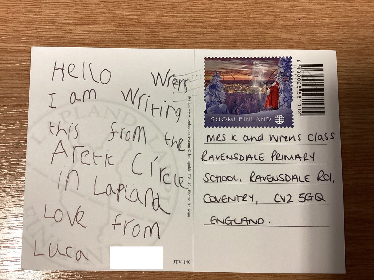 RavensdalePS's tweet photo. Year 2 are loving our Arctic Circle Dimensions topic, but we were even more excited when this postcard arrived from the actual Arctic Circle itself! Thank you Luca! #RPSY2 https://t.co/ibB2ZS1ixm