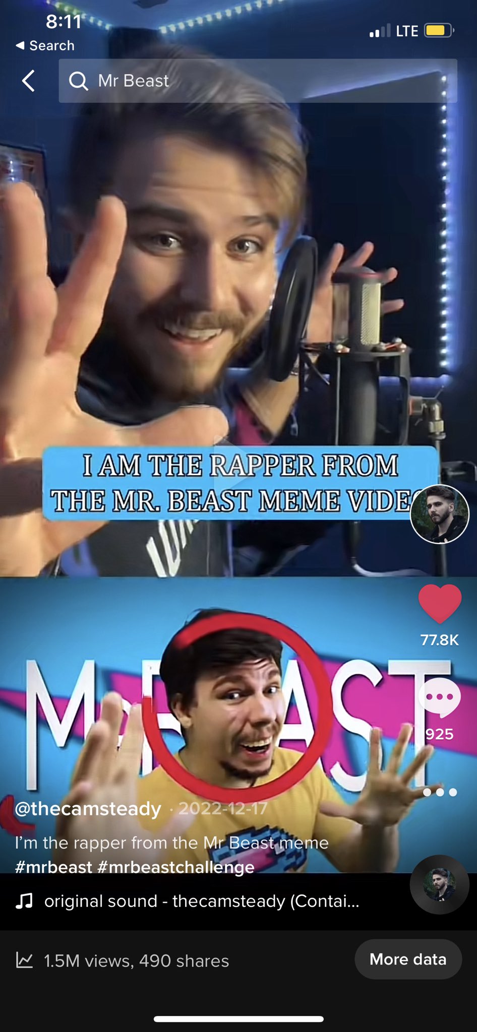 Cam Steady Stay Steady on X: My @MrBeast meme becoming my biggest video  and starting a Polish tiktok trend was not how I expected today to go.   / X