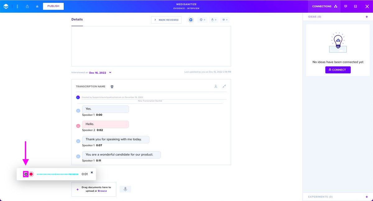 glidr's tweet image. Exciting new feature announcement: You can now use our native audio transcription to record live conversations in GLIDR! bit.ly/nativeaudiotra…
#glidr #audiotranscription #nativeaudio #NewFeatureAlert #evidence #customerdiscovery #glidrfeature #glidrsoftware #innovation