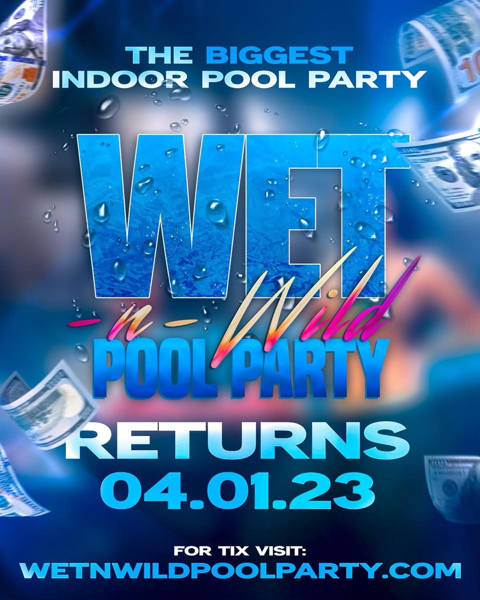 _dreamteampromo's tweet photo. Saturday April 1st The Official Return Of Wet N Wild Pool Party 🔥 • Tix @ https://t.co/yNiGcb8K4F 🎫 https://t.co/5oPZlGFY7I