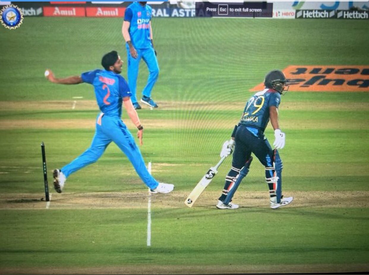 IND vs SL 2nd T20I: Arshdeep Singh No Ball