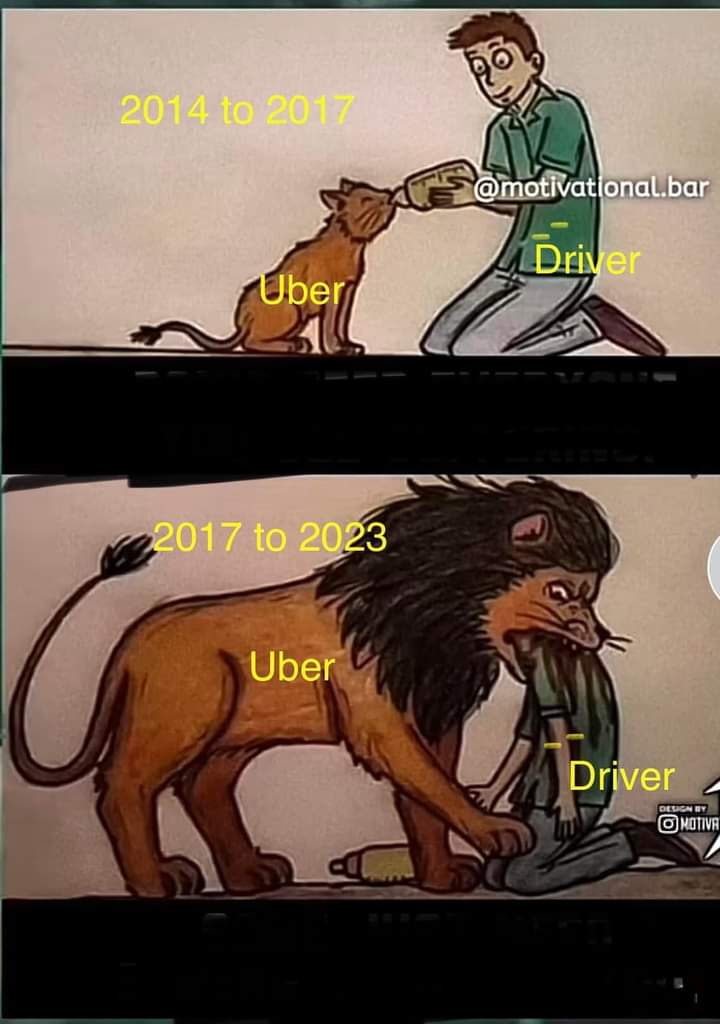 deriquito86's tweet photo. Coming from a driver of 8+ years...this can't be more true. @Uber @lyft https://t.co/v7iMczEYHL