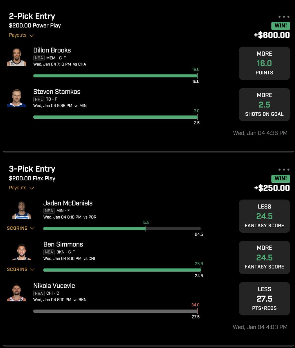 GamblersDc's tweet image. Had an amazing night🤞🗡(+8.75 Units)
#basketballprops #bballprops #propsmarket #propsgambling #nba #nbaplayoffs #nbapicks #nbapredictions #sportsbetting #sportsgambling #bookiebusting #sportsbook #bets #bettingtips #handicapping #prizpicks #winning #moneyline #spread #overunder
