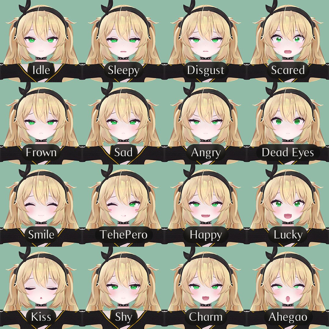 bandswings's tweet photo. #VRChat #カリン
ギャルのアホ面も、メスガキの生意気な誘惑も好きな貴方にオススメ！直ぐにでも生きて動きそうな16個の表情を最安値に！

【カリン用】表情セット「GyaruGaki」 - 100￥
https://t.co/Pm1xMIEgrp https://t.co/fXVUZOWZTy