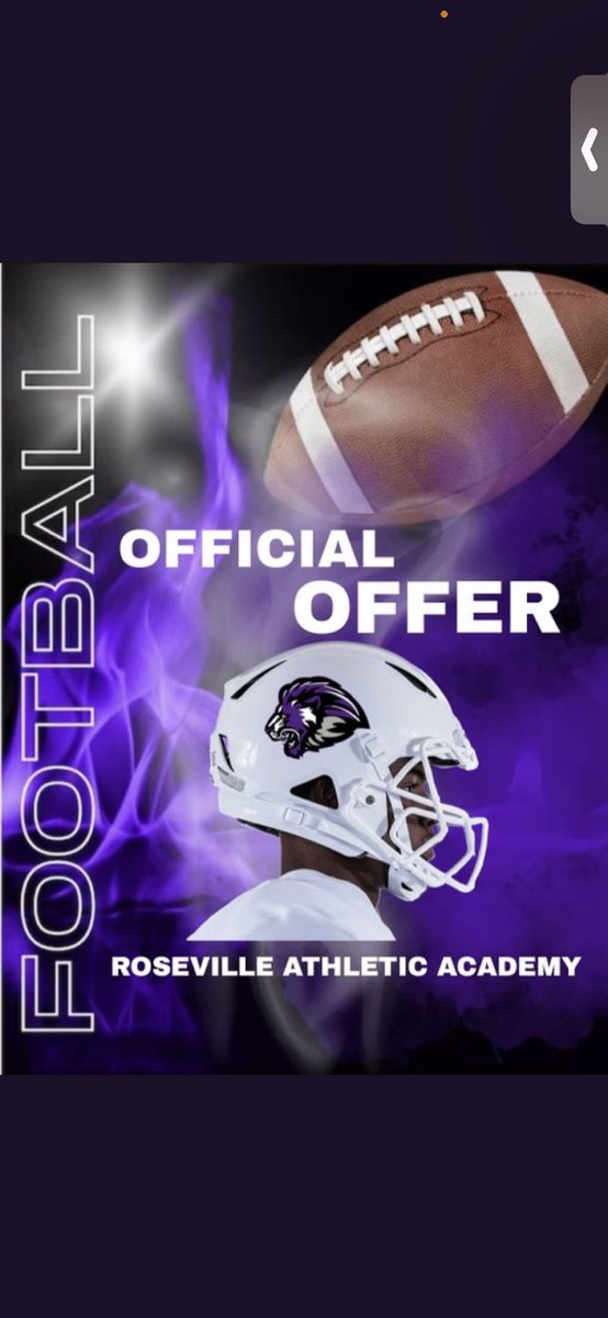 With patience, an great chat also gods timing I have blessed to receive A (n) offer from <a href="/Rosevillelions1/">Roseville University</a>