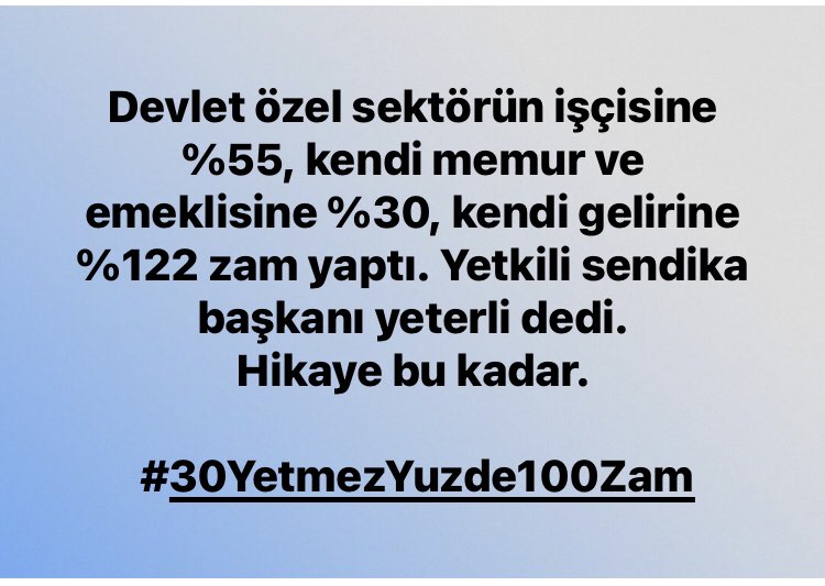 MEB özel okullara %65 zam yapma hakkı verdi. Nerden tutsan elinde kalıyor. Bu taksimi kurt yapmaz kuzulara şah olsa. <a href="/leventkuruoglu/">Levent Kuruoğlu</a>’nun çağrısı önemli
 #BuZamMemuraHakaret