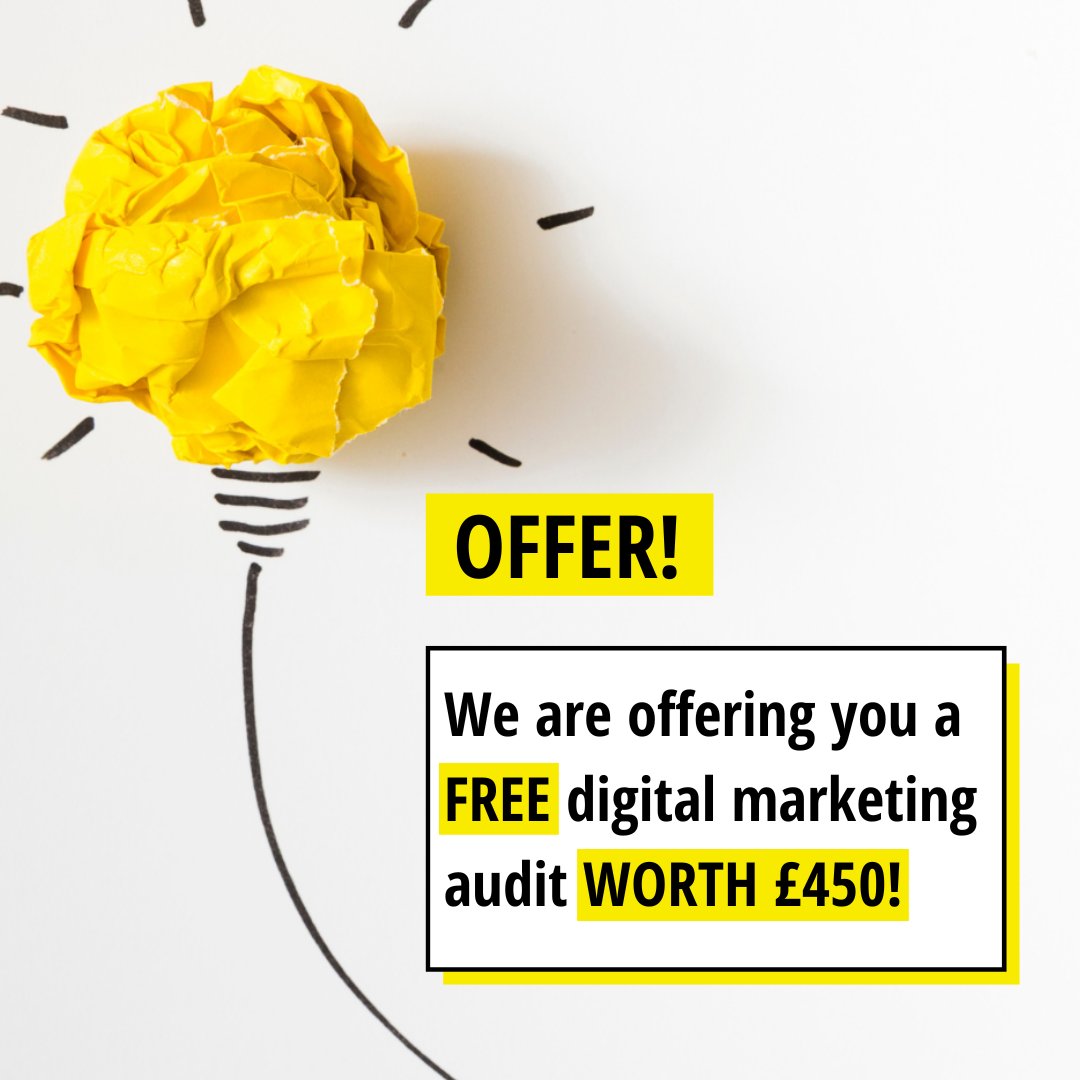 Bold_Online's tweet photo. How does a fully-loaded digital marketing audit sound - completely FREE of charge? 👀

Well, you're in luck!

For a short time, we're offering businesses a FREE digital marketing and website review worth £450! 🌟

Claim yours by getting in touch today 📞 https://t.co/zktMizlohH