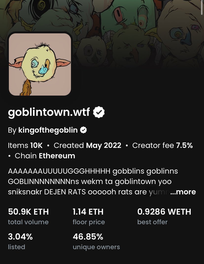 glowdotwtf's tweet photo. to all the goblintown fudders who have been saying they’re just waiting for a pump to get out — here is your exit, please do not let the door hit you on the way out 🫡 https://t.co/GgCxdNl0zB