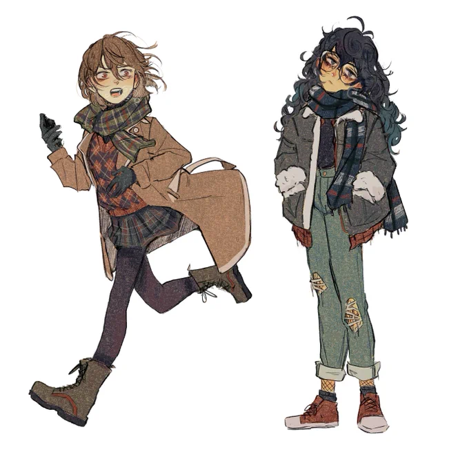i did it i drew the girlies  