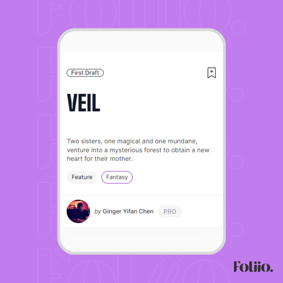 VEIL by <a href="/gingerychen/">ginger yifan chen</a> 

We're obsessed with this logline. 💜

Check out the rest of this project at: foliio.com/projects/veil/