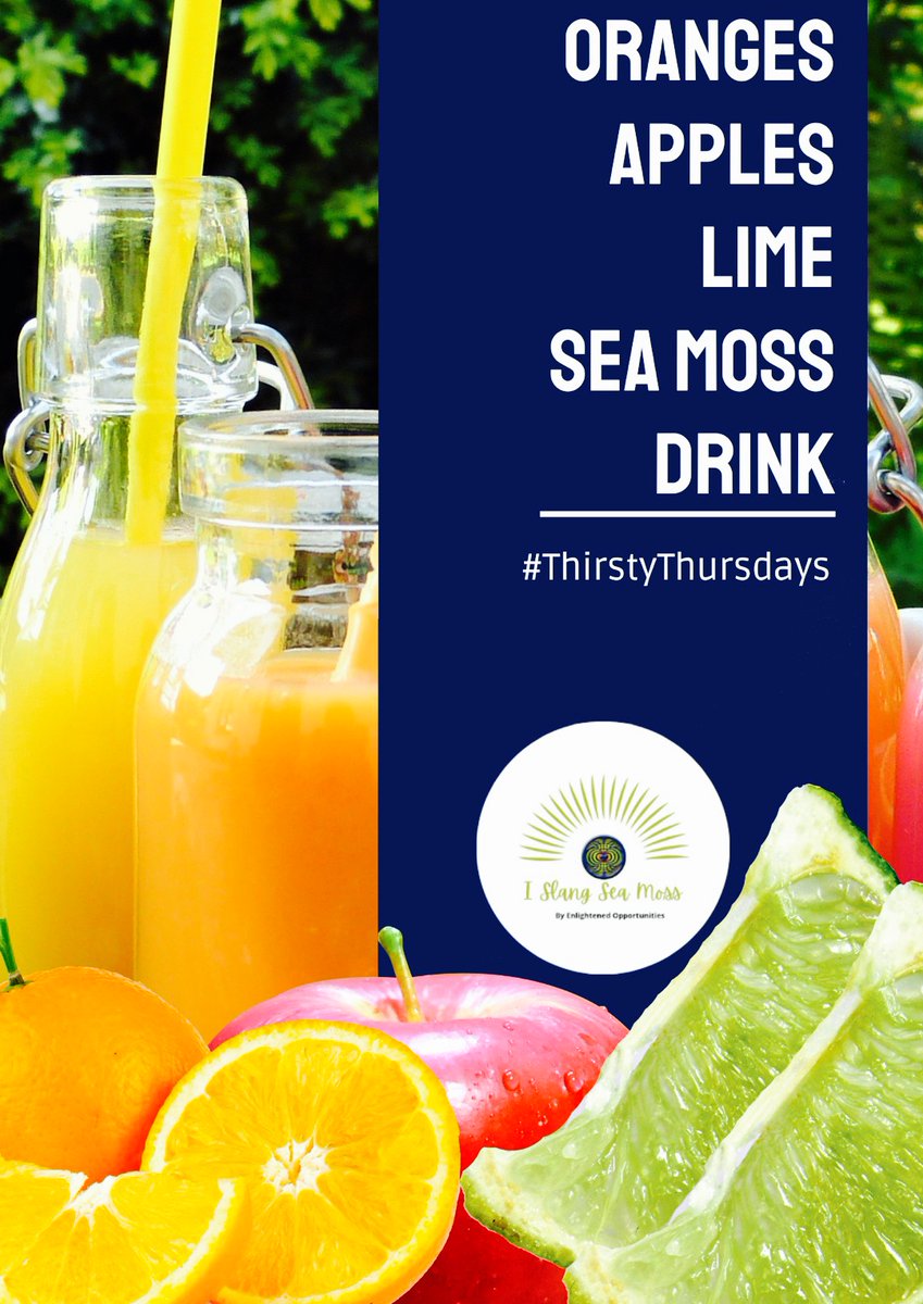Moss Drink #thirstythursday

Juice your apples and blend your oranges and limes. Combine your apple juice, oranges and limes. Add your sea moss gel (minimum 2 tablespoon per 8oz) blend once again and serve