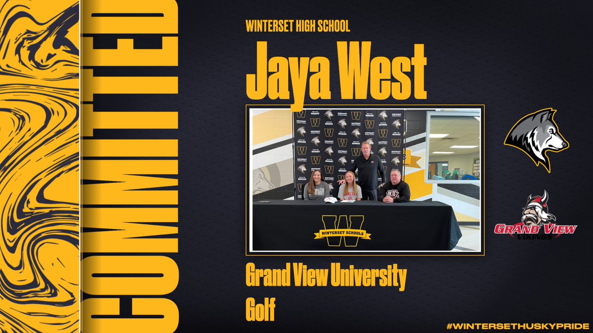 WintersetHusky's tweet photo. Congratulations to Jaya West on signing to continue her academic and golf career at Grand View University! https://t.co/FIDJ92x1zQ