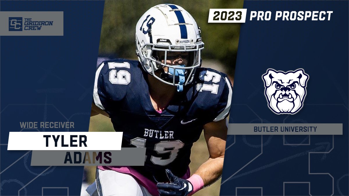 ⚠️ Attention Pro Scouts, Coaches, and GMs ⚠️

You need to look at 2023 Pro Prospect, Tyler Adams <a href="/TylerAdams_15_/">Tyler Adams</a>, a WR from <a href="/ButlerUFootball/">Butler Football</a>

#2023ProProspect #DraftTwitter #NFLDraft #CFL #XFL #USFL #ProFootball 🏈

👀 See our Interview: thegridironcrew.com/tyler-adams-20…