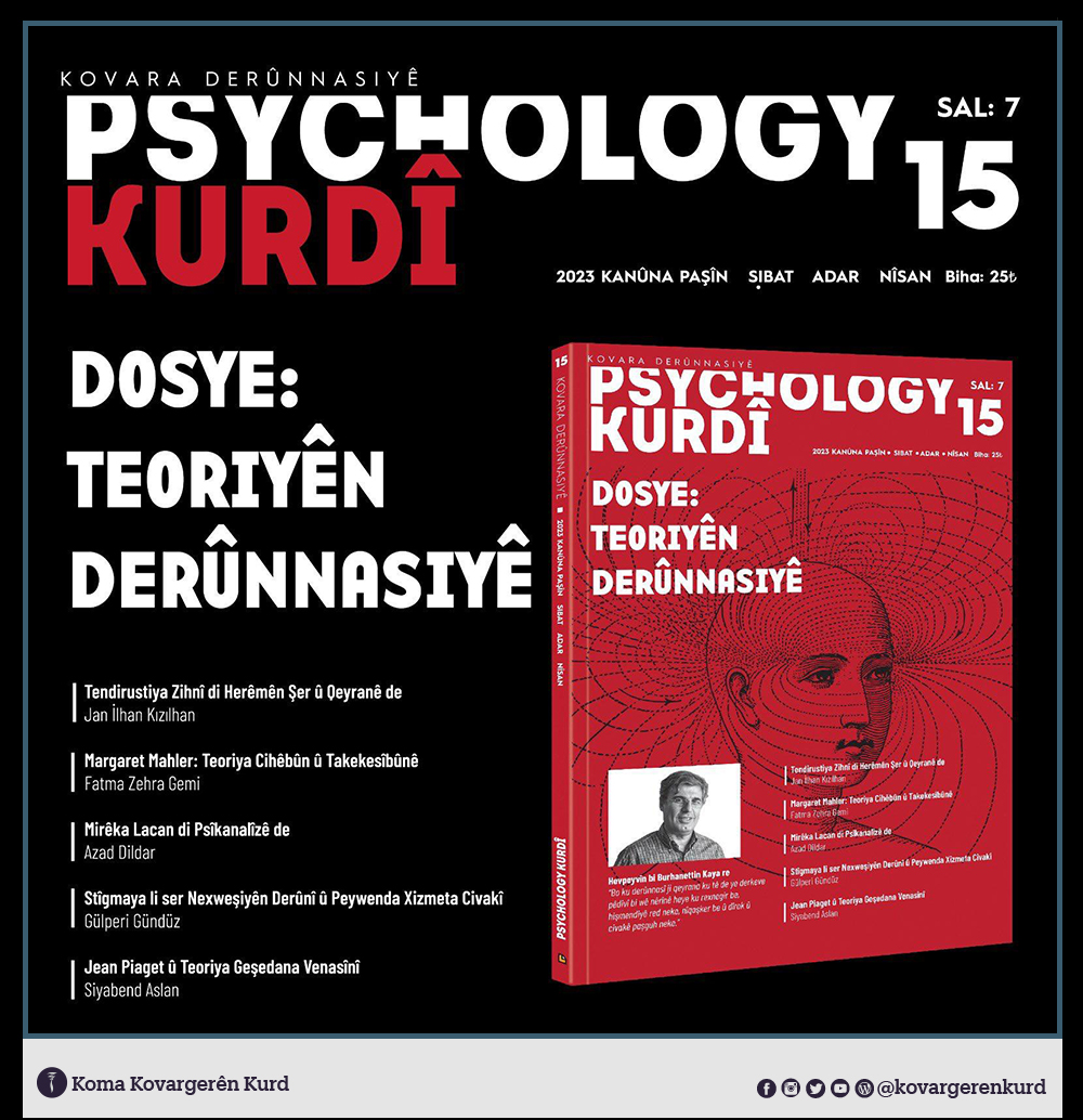 kovargerenkurd's tweet photo. Kovara @psychologykurdi
bi jimara xwe ya nû #DERKET
#Pîroz Be! https://t.co/AnTRqtxl3c