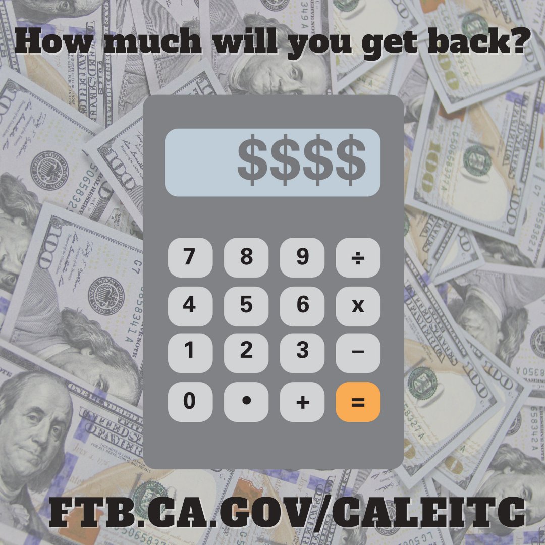 vcunitedway's tweet photo. Are you eligible for CalEITC? Find out if you are and if so, how much you might get back here: https://t.co/oZGf9P8MT7  #CalEITC https://t.co/6rT7dTREY3