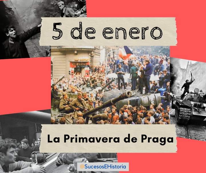 ESucesos's tweet photo. Un día como hoy, La Primavera de Praga 

#5deEnero #PrimaveradePraga #SabiasQue #Efemeride #History #UnDiaComoHoy #Checoslovaquia https://t.co/vC6XEWAjc3