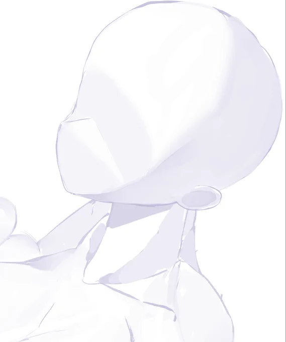 最近はまずロボの頭みたいに輪郭とるとめちゃ気持ちよく描けるな!って 
