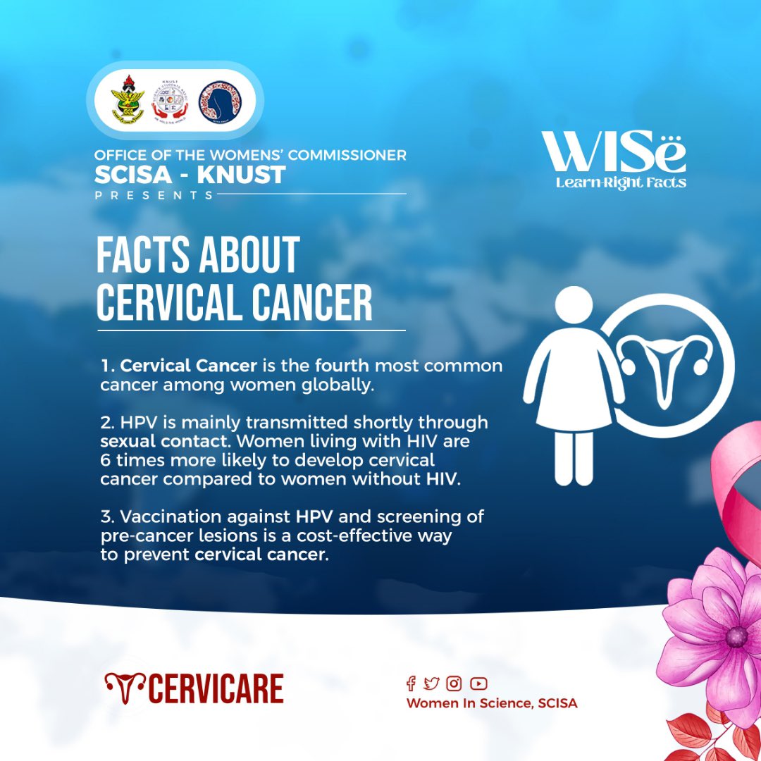 We promised and we have delivered😉. Stay tuned for more educative juice on Cervical cancer. 

#WISë@heart
#Helpsavelives