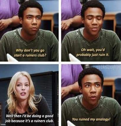 Britta really Britta'd this up. 

Listen to our song Ruiner on <a href="/Spotify/">Spotify</a>, <a href="/Bandcamp/">bandcamp</a> and all other streaming sites!

sumnerpark.bandcamp.com

<a href="/joelmchale/">Joel McHale</a> <a href="/CommunityTV/">Community</a> <a href="/donaldglover/">donald</a>