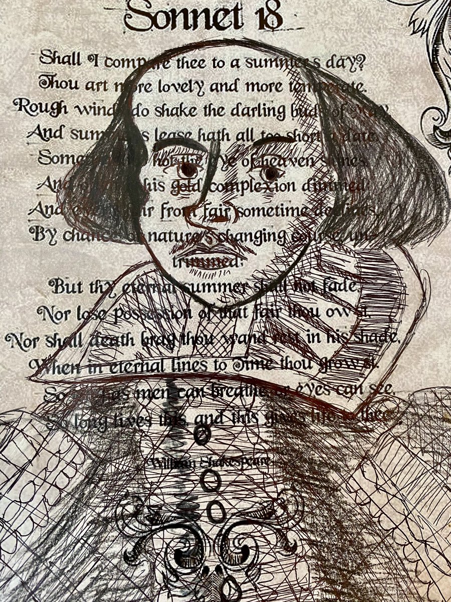 MissBTeaches_'s tweet photo. @MichaelRosenYes @ShakespeareWeek As an RSC school, we always ensure that we take part in Shakespeare week. We all explored โA Midsummer Nightโs Dreamโ last year and it was a magical experience for the children! I also planned some art around Shakespeare too- portraiture โจ https://t.co/qkdPHu94Hp