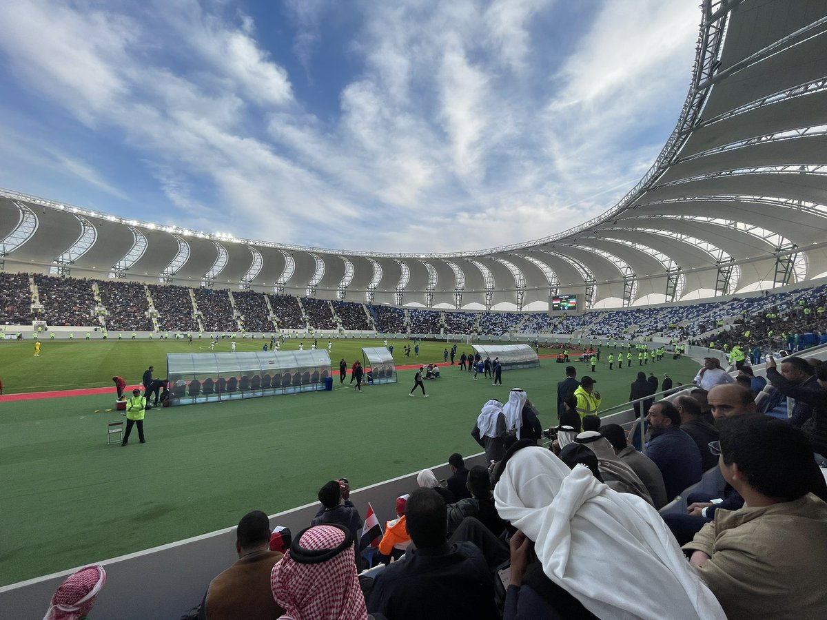 Arab Gulf Cup 25 Basra 6-19/1/2023 Stadiums: - Palm Trunk/Basra International/Sport City Main Capacity 65K, Opened 2013 - Al Minaa (The Port)/Basra Olympic Capacity 30 K, Opened 2022 #AGC25 #ِAGCFF25 #IRAQesque