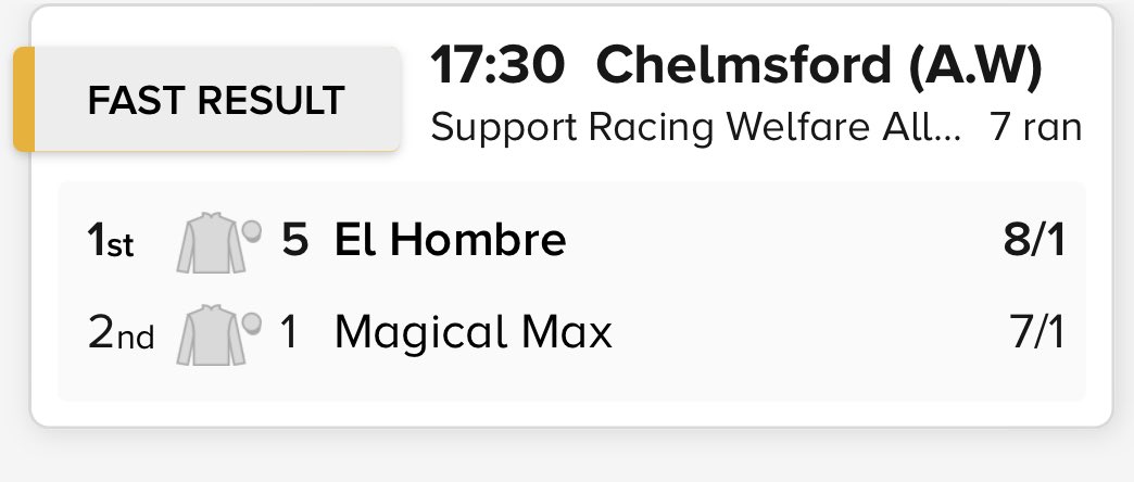 TAKracingadvice's tweet photo. KABOOOOOOOOM 💥💥💥

EL HOMBRE wins at 8/1 under a very confident Billy Loughnane ride 💰💰💰 5/1 will be used for P/L but a nice 10.8 on the exchange at BSP 😊 https://t.co/IxzszRch5b