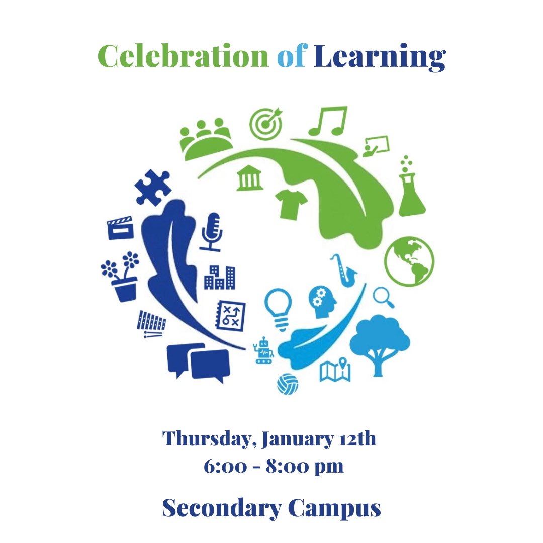 SurreyChristian's tweet photo. Our first Secondary Campus Celebration of Learning Evening is coming up soon!
Students will share their FLEx learning and more from this semester. This will be done in a variety of ways including presentations, gallery walks, exhibition booths, & more!
#scsSecondary #scsParents https://t.co/HQ6u1i0rV1