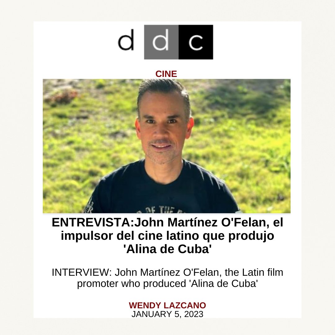 Acompáñanos! mientras te traemos la entrevista exclusiva de @johnmartinezofelan_oficial fundador de Mankind Entertainment en DDC Madrid conducido por <a href="/wendy_lazcano/">Wendy Lazcano</a> 
Haz click--> diariodecuba.com/cultura/167293…

#ddcmadrid #johnmartinezofelan #mankindentertainment #wendylazcano
