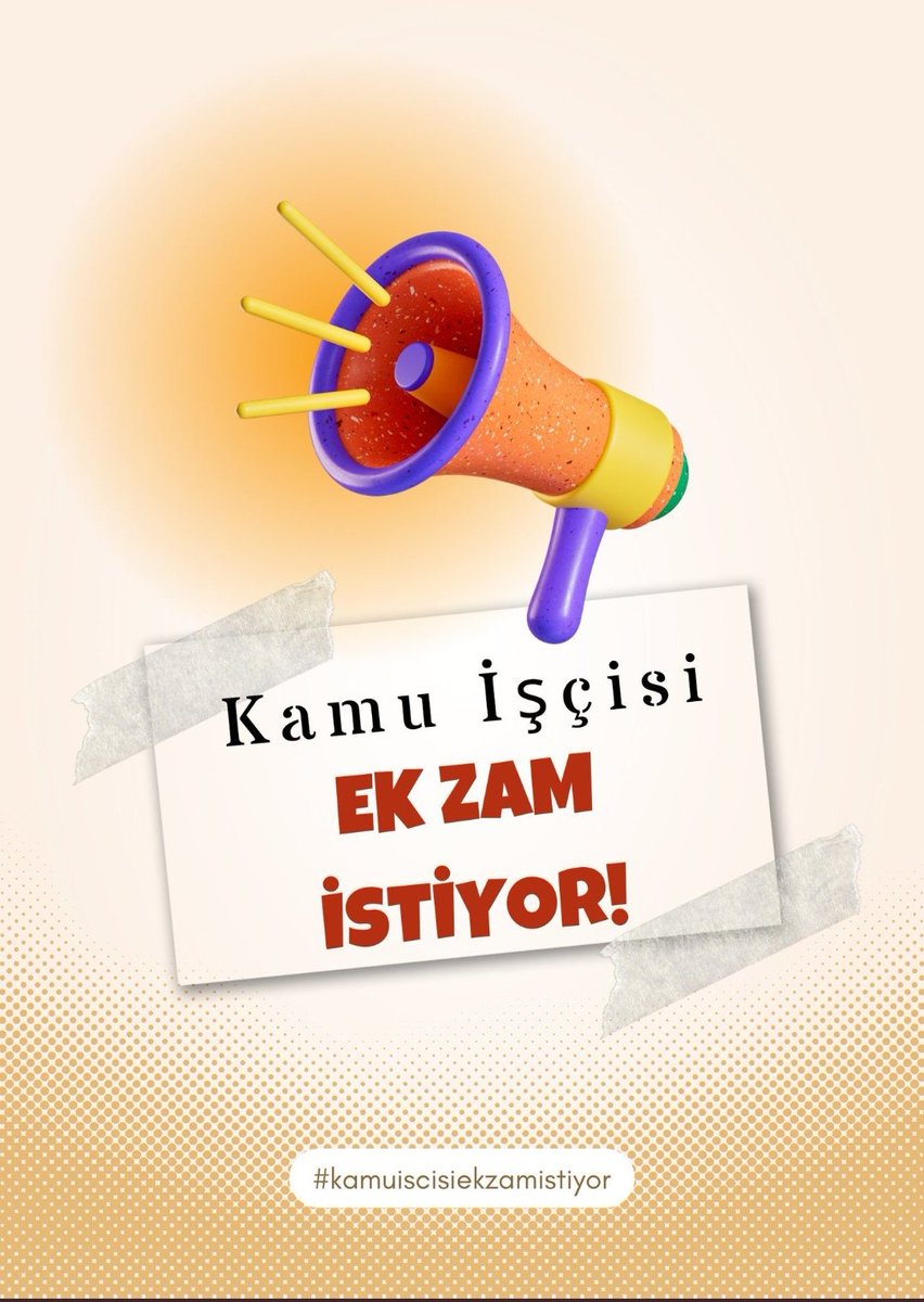 Kamu işçileri yalnız değildir. Gücümüz birliğimizden gelir. Ek zam oranını alana kadar mücadelemiz sürecektir. 
#kamuişçisiekzamistiyor <a href="/csgbakanligi/">T.C. Çalışma ve Sosyal Güvenlik Bakanlığı</a> <a href="/RTErdogan/">Recep Tayyip Erdoğan</a> <a href="/vedatbilgn/">Vedat Bilgin</a> <a href="/turkiskonf/">TÜRK-İŞ</a>
#kamuiscisiekzamistiyor