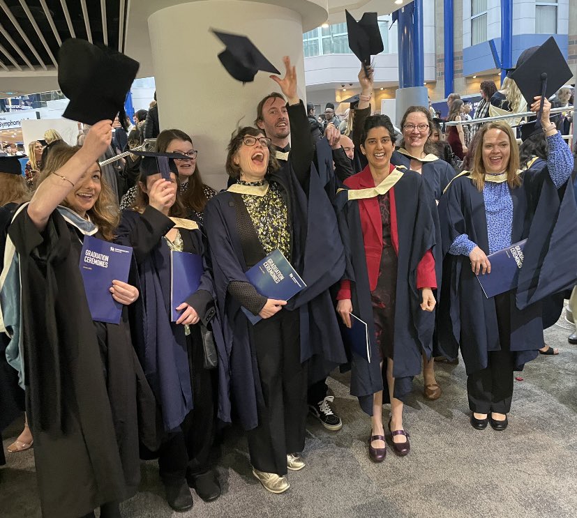 UKMusicMasters's tweet photo. Congratulations to our incredible Musicians of Change who graduated today @MyBCU we are so incredibly proud of you and your service to music education. Thank you to @KadiatuKM for your rousing speech &amp; to @GarySpruce1 for your continued commitment to our students 🧑‍🎓🥂🎶 https://t.co/c5RHAIOOyU