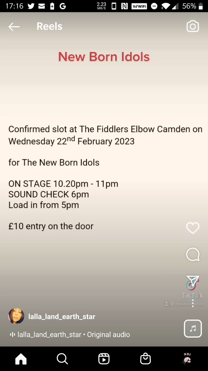 NBI_BAND's tweet photo. Shhh...we have a soft launch of our EP and other songs @fiddlers_btn in London, England on February 22nd...more info nearer the time https://t.co/FPRloEokaW