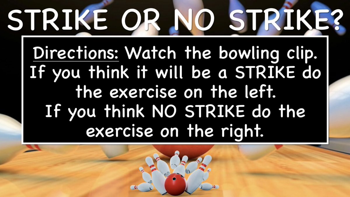 physedreview's tweet photo. Strike Or No Strike? 
Grab a partner and get warmed up before hitting the alley!
#physed #bowling https://t.co/ZuRexIIJB5