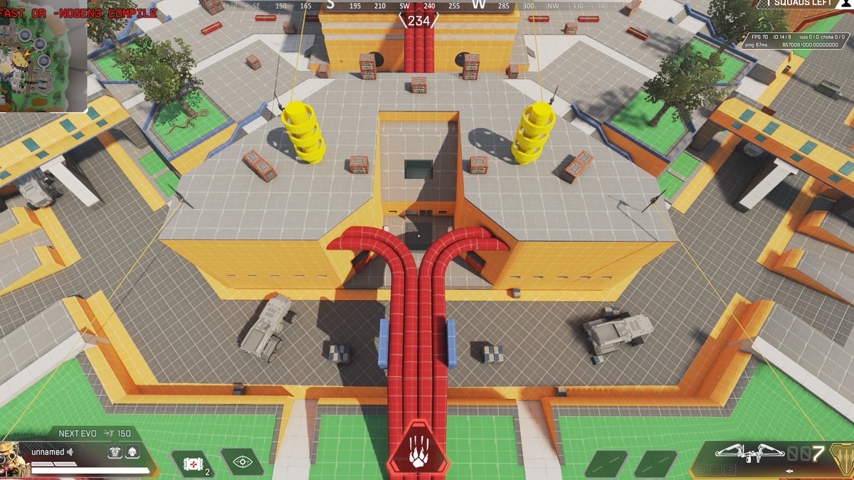 Fun behind the curtain for Atmostation. I had another building next to atmo that was there to contest the top of atmo and to bring more fastpaced gameplay to the map. But I had to scale back because of scope. I would have loved to have this in #APEX #apexlegends #leveldesign