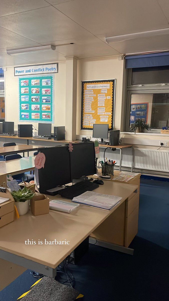 Up at 5:30am. In school for 7am. Pitch black outside. You could say it was a ‘barbaric’ first day back😂