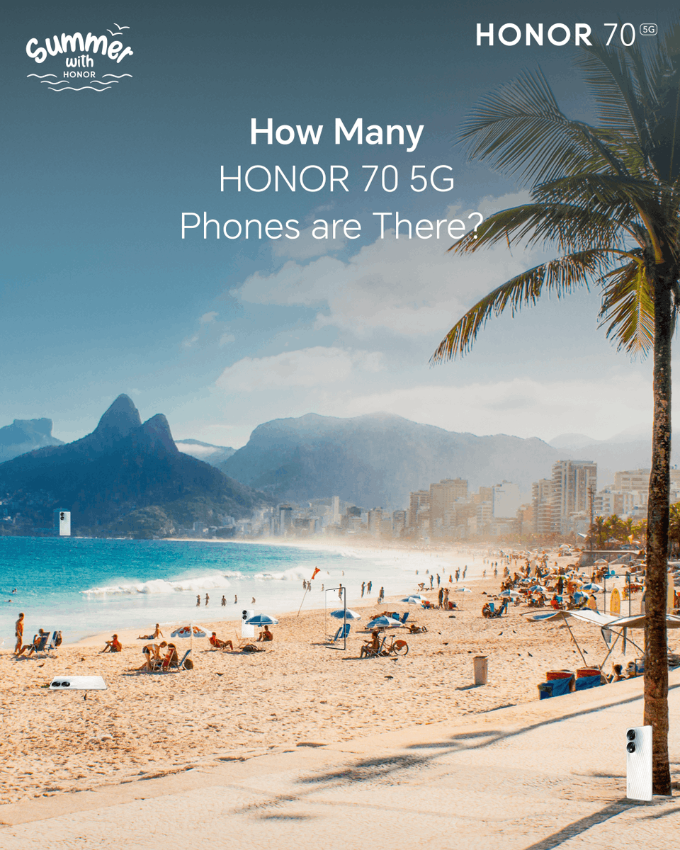 HonorAfrica's tweet photo. 🎁 Giveaway 🎁⁣
Don't #JanuWorry be happy! Comment how many #HONOR70 you can see &amp; stand a chance to WIN an R300 voucher.⁣
⁣
1️⃣ RT your answer⁣ with #SummerWithHONOR
2️⃣ FOLLOW us⁣ &amp; tag 3 friends to join
⁣
*The winner will be announced in 1 weeks' time.⁣
⁣
T&amp;C Apply. https://t.co/5oWhP8857t