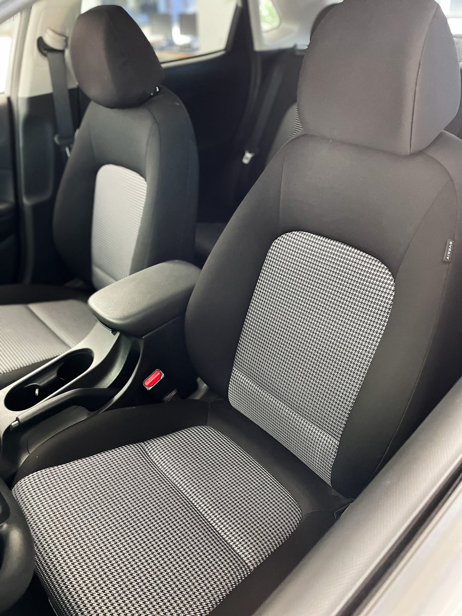 DriversMart's tweet image. Check out this stylish Hyundai Kona with patterned seats! Perfect for making a statement on the road.