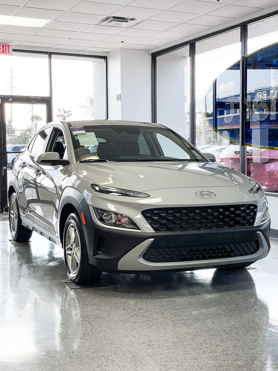 DriversMart's tweet image. Check out this stylish Hyundai Kona with patterned seats! Perfect for making a statement on the road.