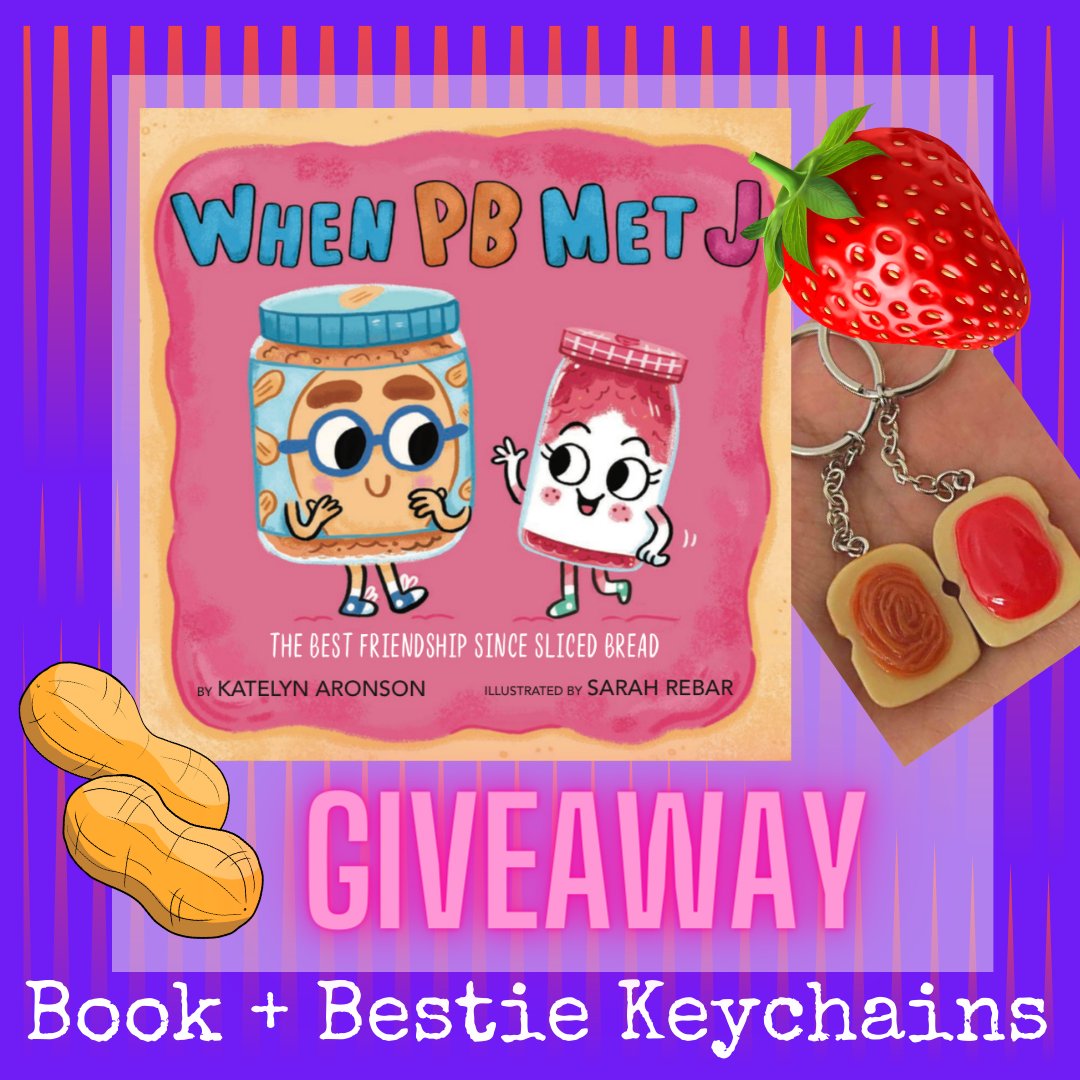 🥳 Please help SPREAD the news!🥳 My #WestSideStory spoof WHEN PB MET J (ill by Sarah Rebar) is out 1/17! Let’s do a #giveaway 😍!

To Enter:
🥜Follow
🥜Like
🥜 RT
🥜 Tag a friend
🍓Extra entry: IG ➡️ ‘authorkatelyn’

#free #freebies #pbj #kidlit #peanutbutter #pbandj #freebie