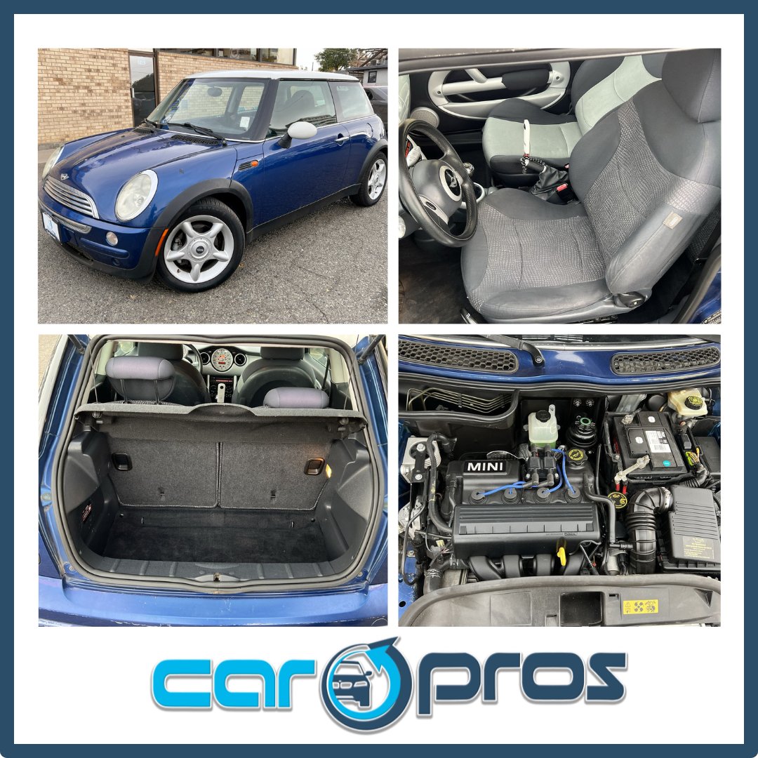 CarProsCo's tweet photo. Have the cutest ride on the road when you get this sweet 2003 MINI Cooper!💙🤩 Stock: 3396

https://t.co/iafNG4XrhD

#cardealer #cardealership #autosales #carsales #usedcars #carsforsale #preownedvehicles #preownedcars #usedvehicles https://t.co/FOFoLE21Y0