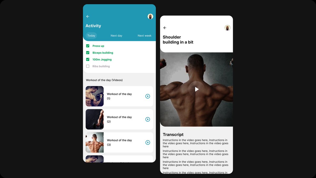 hidrah_'s tweet photo. #Day062 of #DailyUI
Workout of the day design.
Tool: @figma
#UIUXDesigner #DesignTwitter #figmadesign #techtwitter #CHEMCI https://t.co/VxAQMd5C2B
