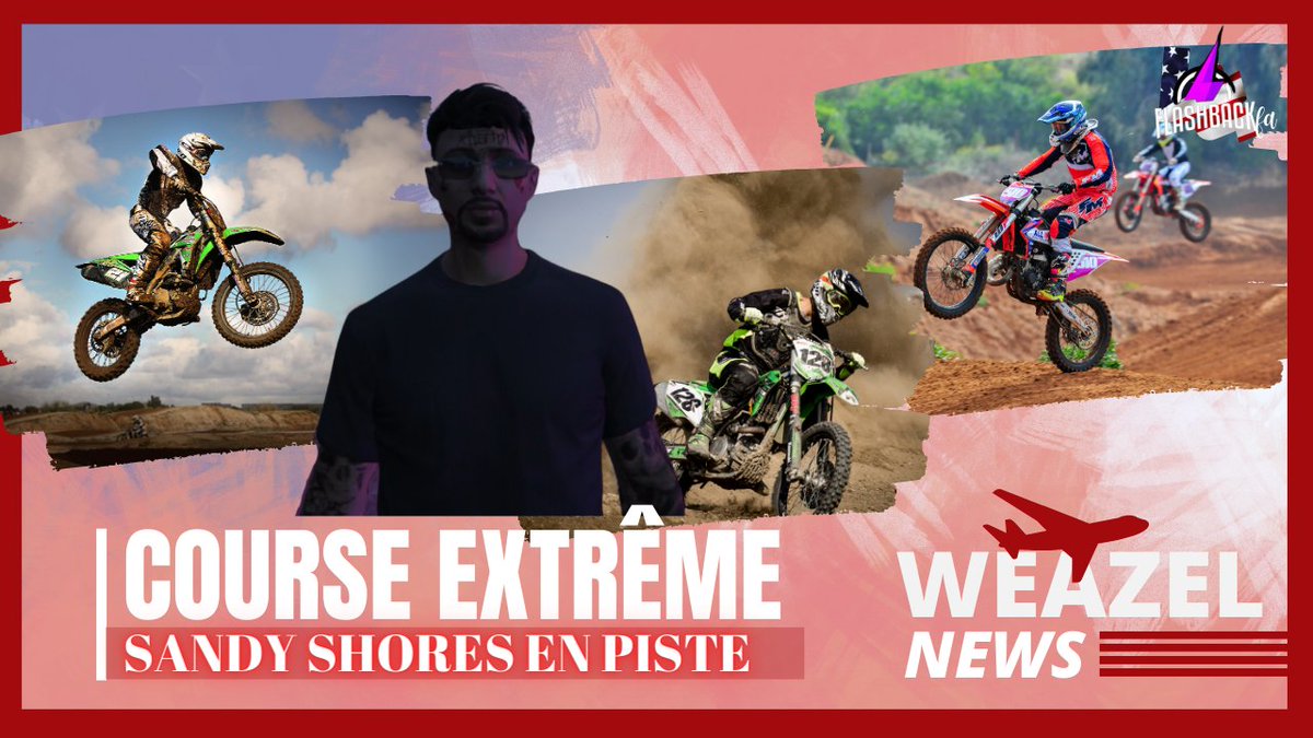 Weazel_fbackFA's tweet photo. 📢INTERVIEW
🗣️ Une course de moto cross, en piste. 🏍️ 

📰Votre interview du 05/01 📰

❤️Likez 💬Commentez 👉Suivez

🎦https://t.co/UB2An2FGAt

#Flashbackfa #Weazelnews #GTARP https://t.co/t2Sy8h4xjm