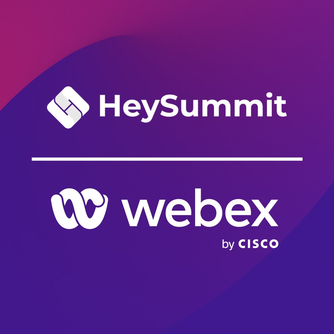 We're excited to be partnering with <a href="/Webex/">Webex</a> so that we can help customers deliver impactful virtual events.
 
Check us out on the #WebexAppHub: apphub.webex.com/applications/h…