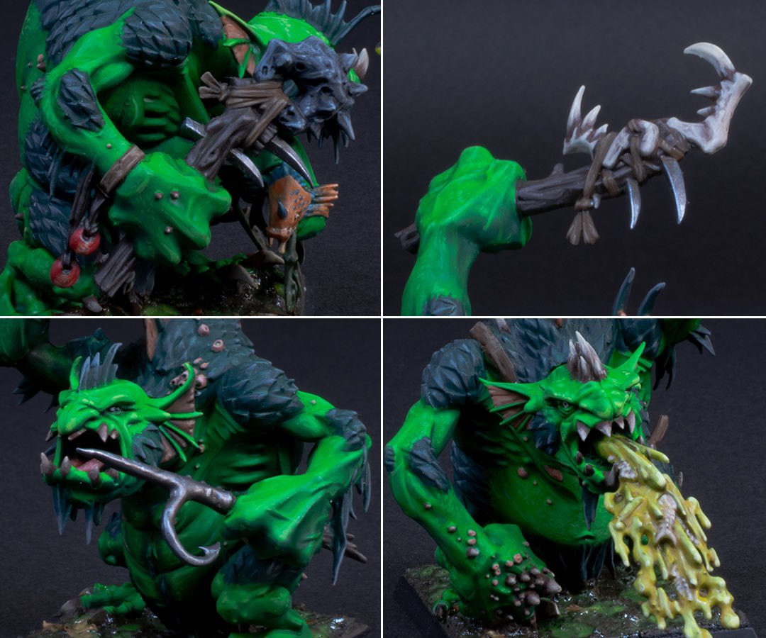 troll_painter's tweet photo. The River Trolls are finished and ready to be used by our amazing client for #warhammerfantasyrpg 

The greens turned out really great! What do you think?

#theoldworld #theoldworldlives #warhammerfantasy #rivertroll #troll #orcsandgoblins #warhammer #paintingwarhammer #scale75 https://t.co/xw2eY0VuKk