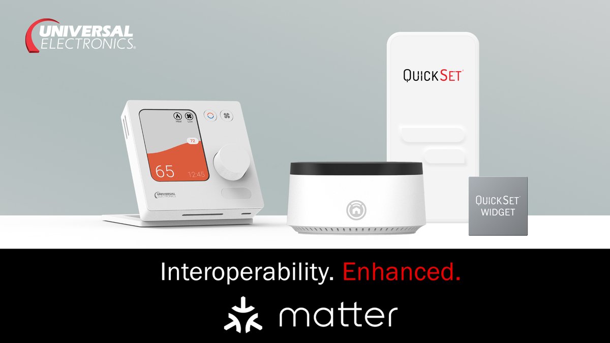 UEIcorporate's tweet photo. Exciting News for Day 1 of CES for UEI the global leader in universal control of entertainment and smart home devices announced its new Matter-capable products and services at #CES2023.  https://t.co/TKqTPfwx6O #UEI #Matter #CSA #smartinteroperability #Quickset https://t.co/bHWlUP8AwI