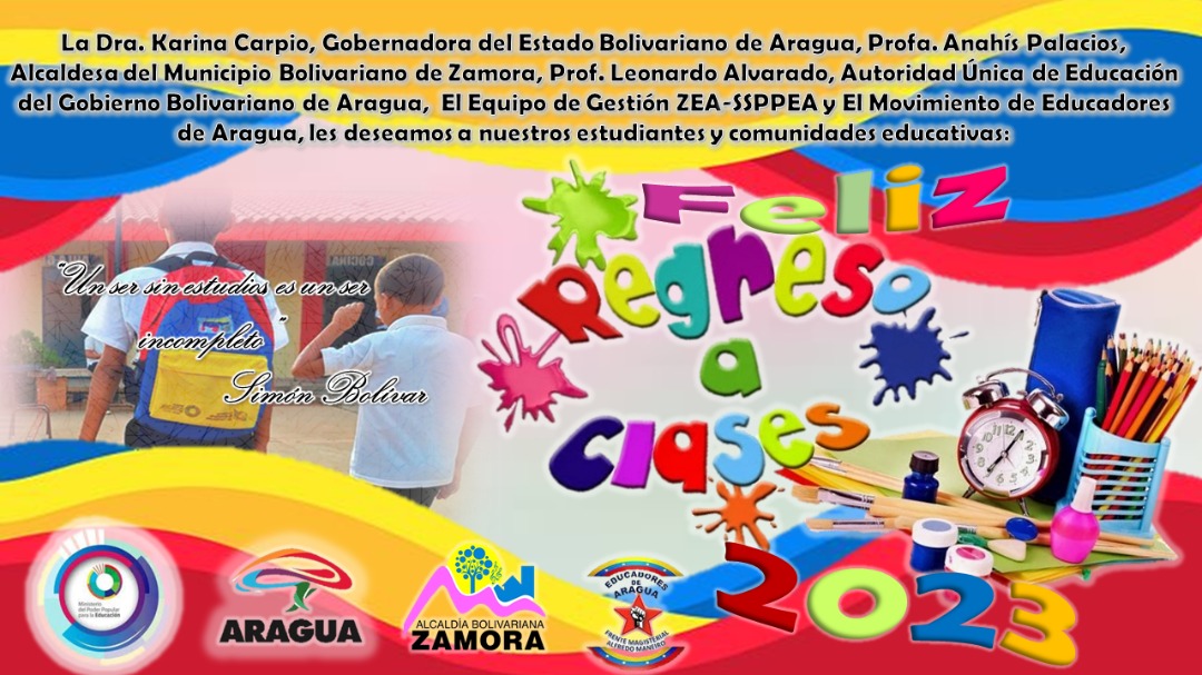 pen_aristides's tweet photo. Feliz Regreso a Clases 2023
II Momento Pedagógico
#AñoLegislativo2023
#AraguaEsEducación
#ZamoraEsZamora
@_LaAvanzadora 
@NicolasMaduro
@leoalvacabrera 
@Soykarinacarpio 
@cheanahis 
@MPPEDUCACION 
@ZE_Aragua 
@YennyValera22 
@joanca30 
@cotocristhian34 
@circuito2VC https://t.co/GbIPB0S6U1
