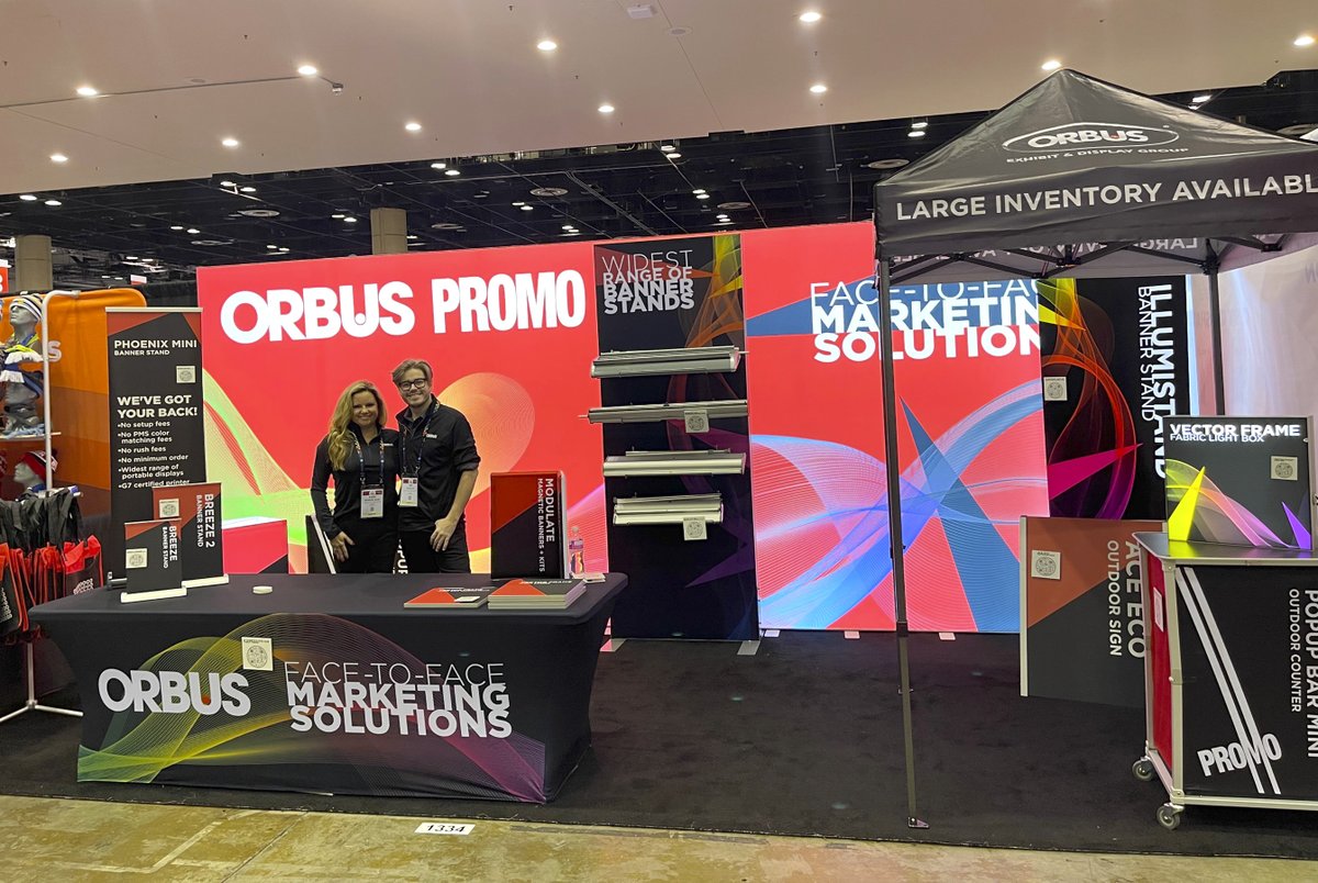 OrbusDisplays's tweet photo. Kicking off 2023 at #ASIOrlando! Visit us in booth #1334 & check out the hottest displays in #promo.
#asishow #asi #promotionalproducts #tradeshow #liveevents https://t.co/Ljf4AzDDQH
