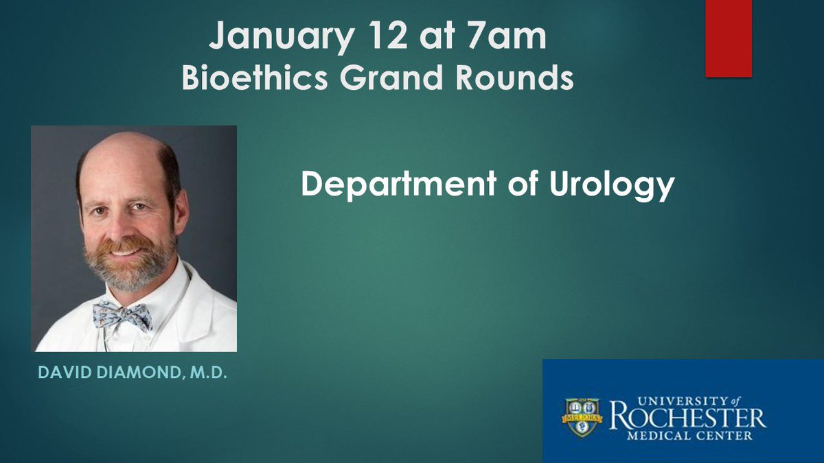 PennSurgery (@pennsurgery) on Twitter photo Reminder:
Grand Rounds with special speaker David Diamond, MD from <a href="/URMCUrology/">URMC Department of Urology</a>.Ā Dr Diamondās topic is: āEthical Challenges in Transgender Medical and Surgical Careā Reminder:
Grand Rounds with special speaker David Diamond, MD from <a href="/URMCUrology/">URMC Department of Urology</a>.Ā Dr Diamondās topic is: āEthical Challenges in Transgender Medical and Surgical Careā